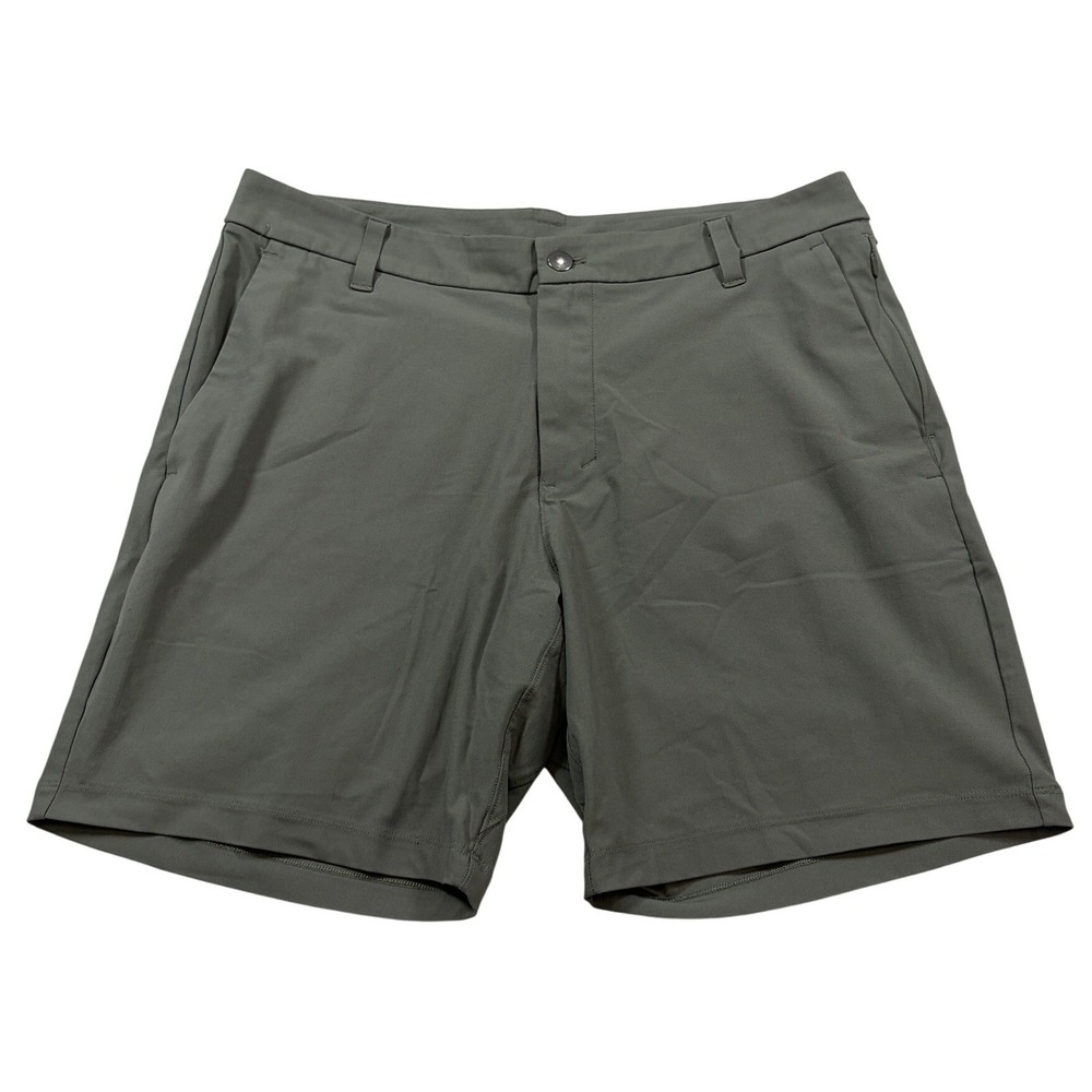 Lululemon Commission Short 7" Warpstreme Olive Green Mens 32 Chino LM7B95S